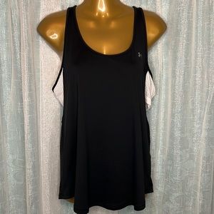 Under armour athletic tank top size medium black white